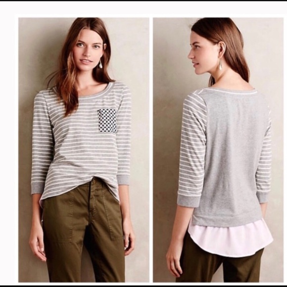 Anthropologie Tops - Anthropologie Little Yellow Button Antibes Shirt